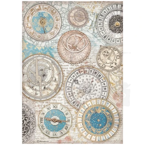 Papier ryżowy do decoupage A4 Venice City of Art - Zodiak DFSA41043 Stamperia