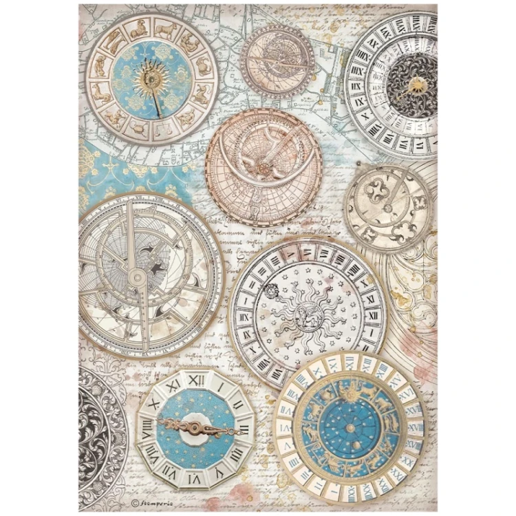 Papier ryżowy do decoupage A4 Venice City of Art - Zodiak DFSA41043 Stamperia