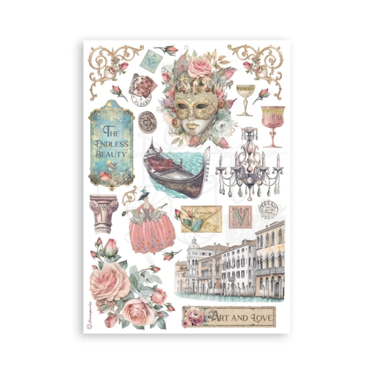 Papier washi A5 Venice City of Art - SBW21 Stamperia