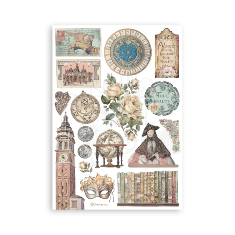 Papier washi A5 Venice City of Art - SBW21 Stamperia