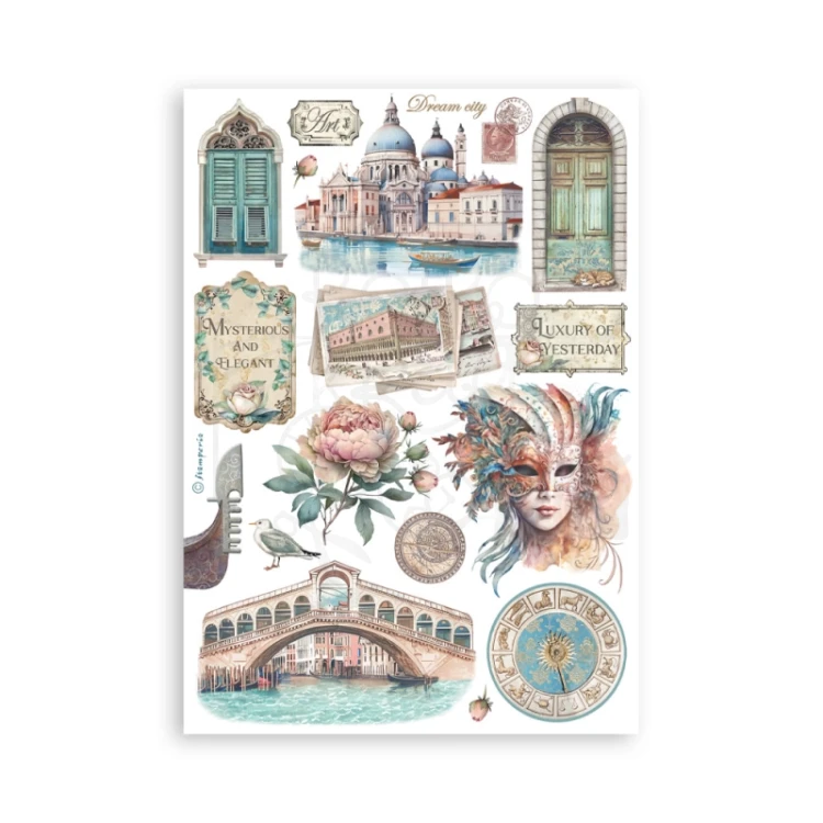 Papier washi A5 Venice City of Art - SBW21 Stamperia