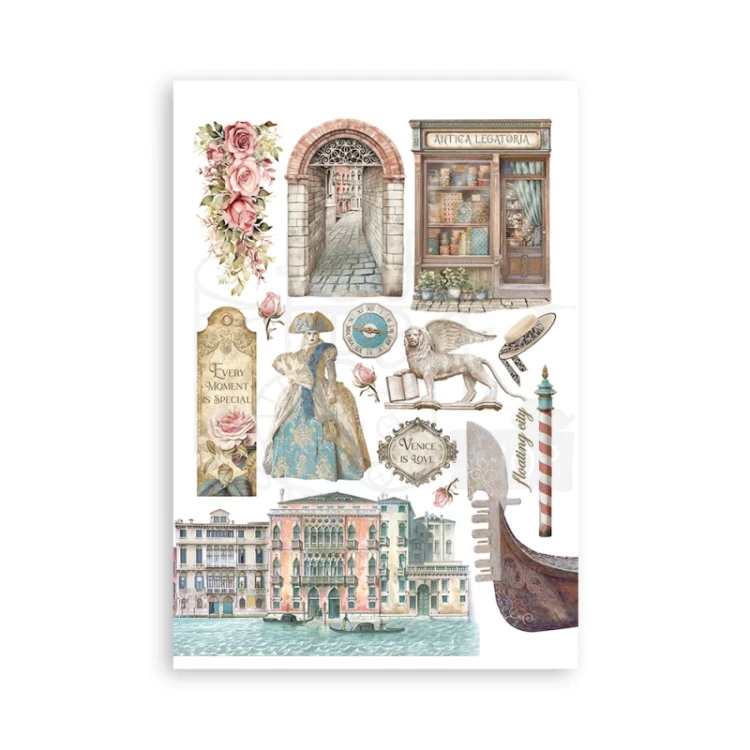 Papier washi A5 Venice City of Art - SBW21 Stamperia