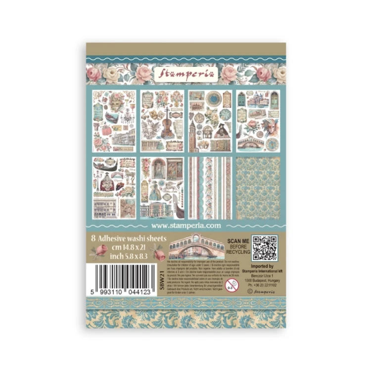 Papier washi A5 Venice City of Art - SBW21 Stamperia