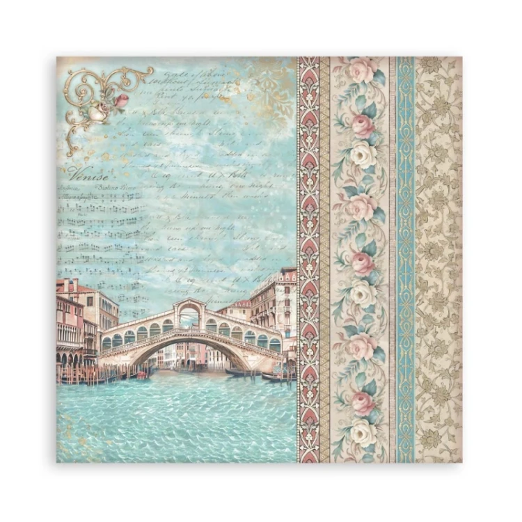 Zestaw papierów jednostronnych do scrapbookingu 20x20 Venice City of Art - SBBSXB14 Stamperia