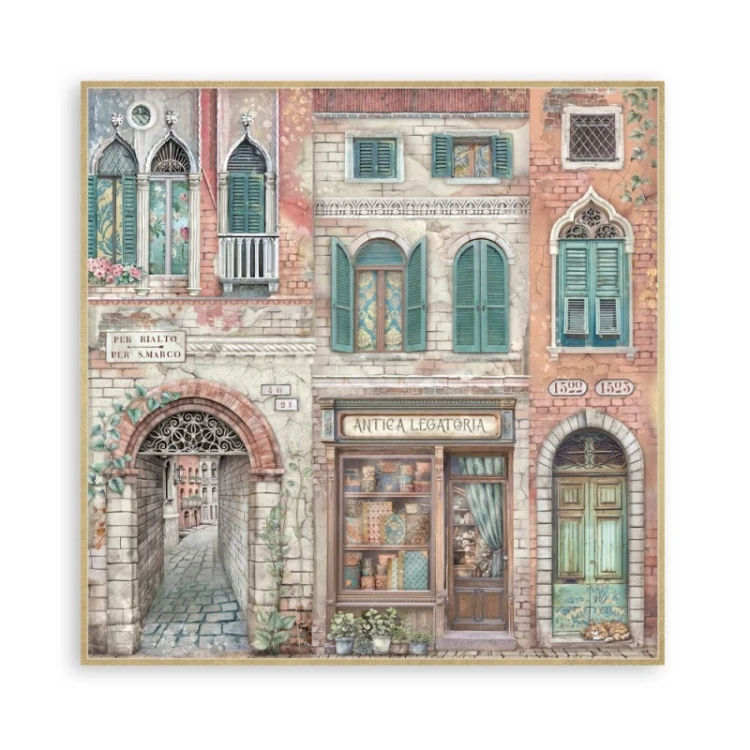 Zestaw papierów jednostronnych do scrapbookingu 20x20 Venice City of Art - SBBSXB14 Stamperia