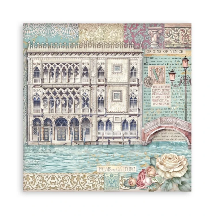 Zestaw papierów jednostronnych do scrapbookingu 20x20 Venice City of Art - SBBSXB14 Stamperia