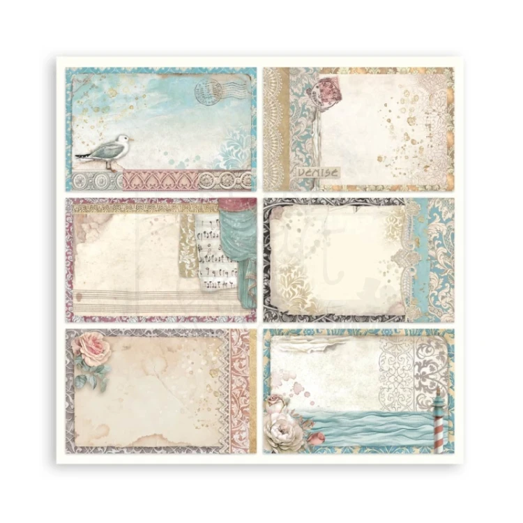 Zestaw papierów jednostronnych do scrapbookingu 20x20 Venice City of Art - SBBSXB14 Stamperia