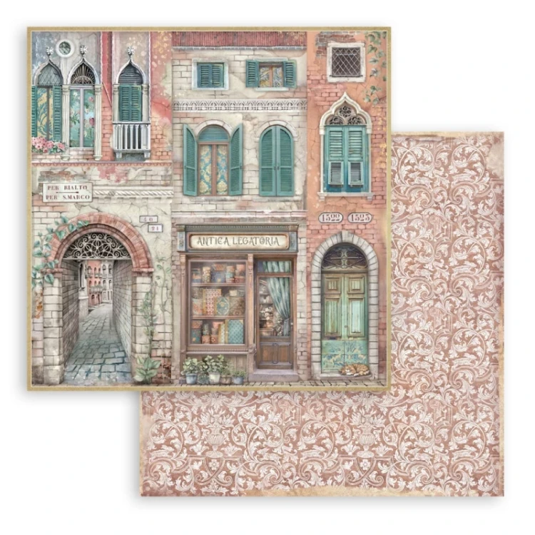 Zestaw papierów do scrapbookingu 20x20 Venice City of Art - SBBS128 Stamperia