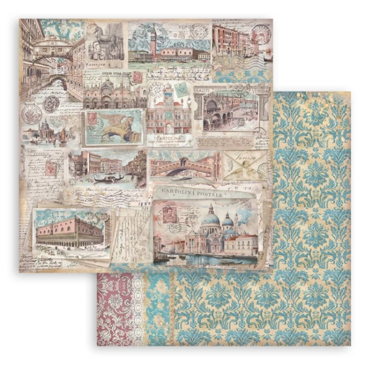 Zestaw papierów do scrapbookingu 20x20 Venice City of Art - SBBS128 Stamperia