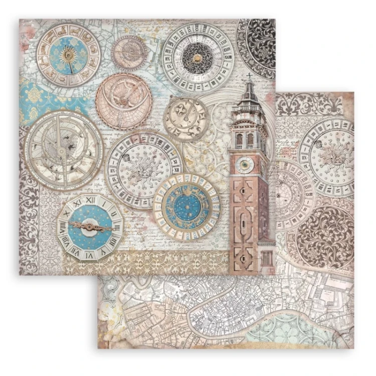 Zestaw papierów do scrapbookingu 20x20 Venice City of Art - SBBS128 Stamperia