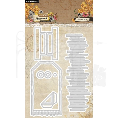 Wykrojnik Sweet Bee Memories Grunge Bits HE-SB-CD959 Studio Light