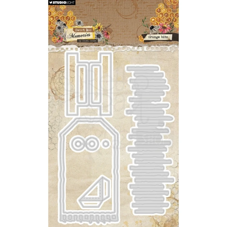 Wykrojnik Sweet Bee Memories Grunge Bits HE-SB-CD959 Studio Light