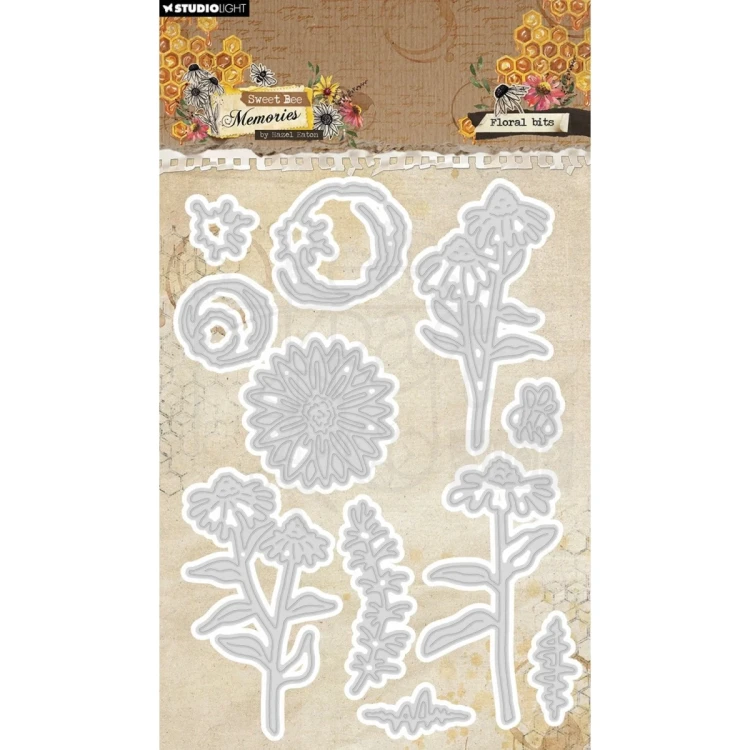 Wykrojnik Sweet Bee Memories Kwiatowe elementy HE-SB-CD960 Studio Light
