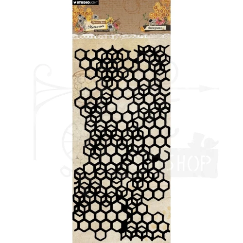Szablon maska 10.5x21cm Sweet Bee Memories Honeycomb - Plaster miodu HE-SB-MASK329 Studio Light