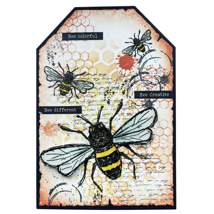 Szablon maska 10.5x21cm Sweet Bee Memories Honeycomb - Plaster miodu HE-SB-MASK329 Studio Light