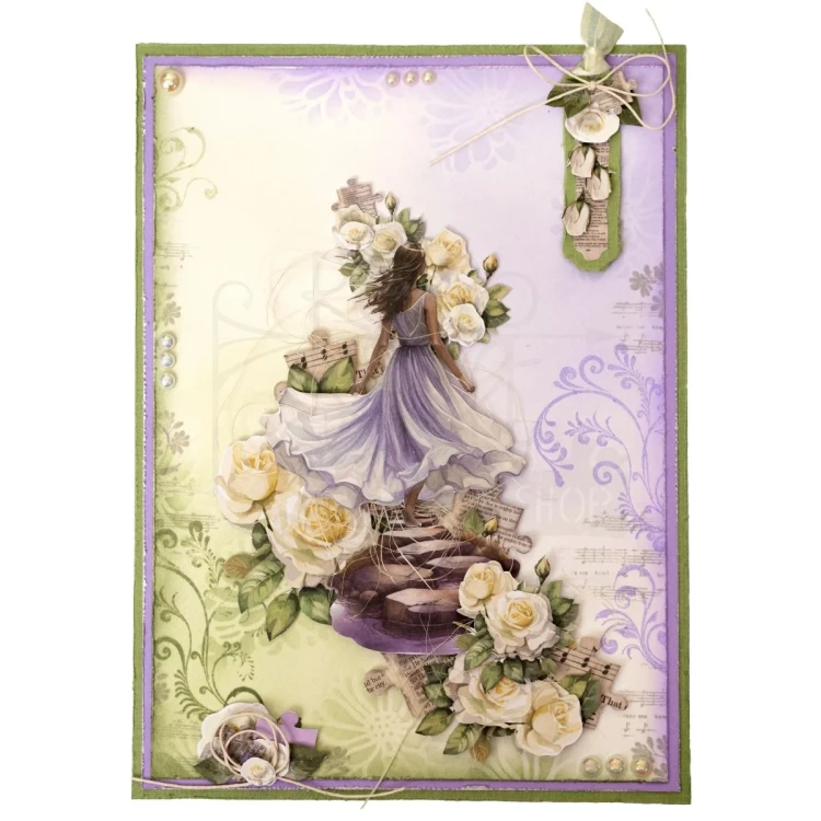 Szablon maska A5 Growing &amp; Blooming Bless The Friends I Love JMA-GB-MASK342 Studio Light