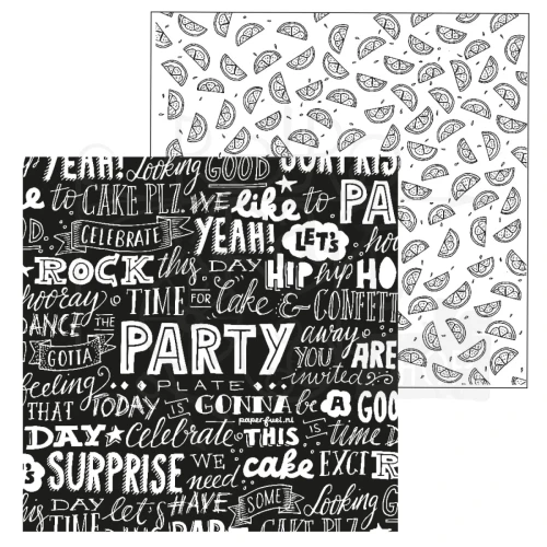 Papier do scrapbookingu 30x30 Party PF201008 Paperfuel