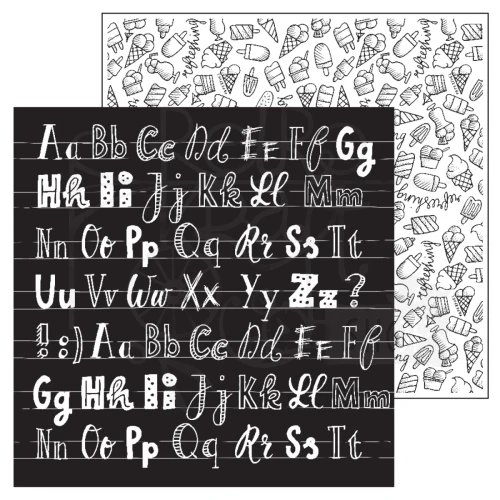 Papier do scrapbookingu 30x30 ABC PF201009 Paperfuel
