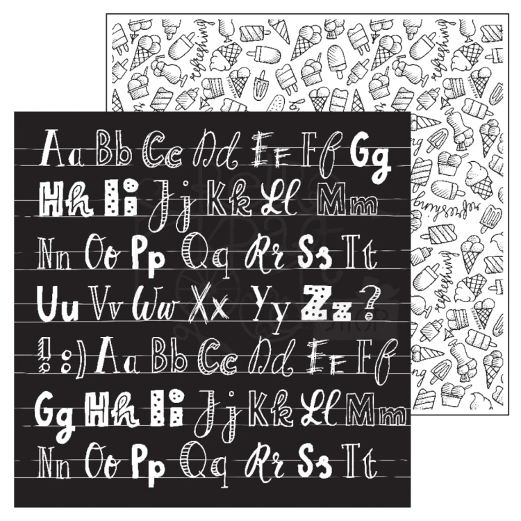 Papier do scrapbookingu 30x30 ABC PF201009 Paperfuel