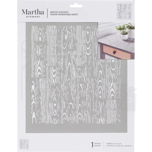 Szablon samoprzylepny Deska słoje drewna 3028-5634 Martha Stewart