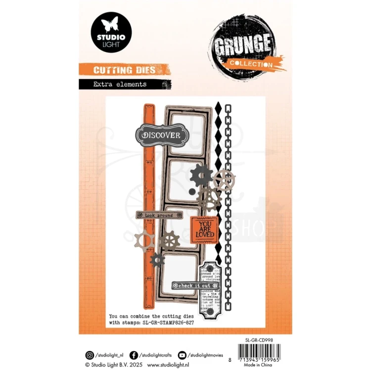 Wykrojnik Grunge Collection Extra Elements SL-GR-CD998 StudioLight