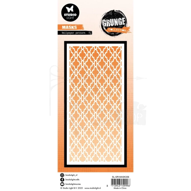 Szablon maska 10.5x21cm Grunge Collection Wallpaper SL-GR-MASK336 StudioLight