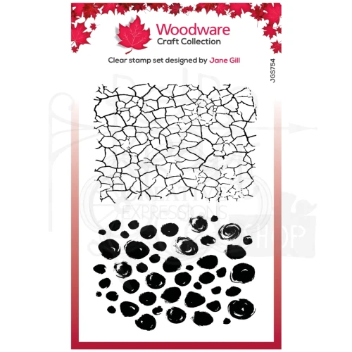 JGS754.webpStempel akrylowy Crackles &amp; Dots Spękania i kropki JGS754 Woodware