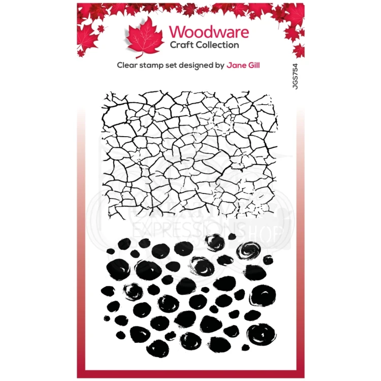 JGS754.webpStempel akrylowy Crackles &amp; Dots Spękania i kropki JGS754 Woodware