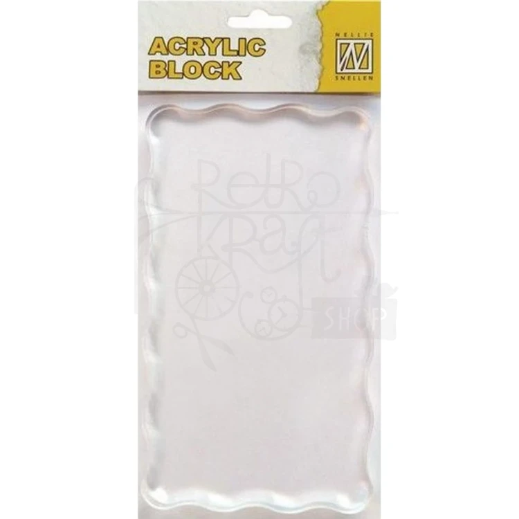 Bloczek akrylowy do stempli 160x90x8mm AB008 Nellie's Choice