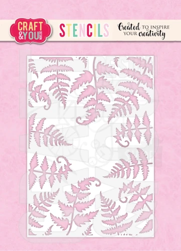 Szablon maska A6 Paprotki SC009 Craft&amp;You Design