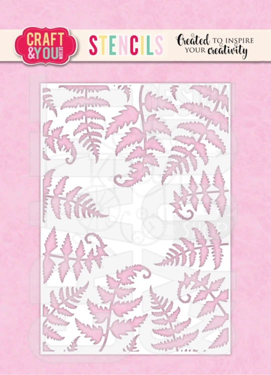 Szablon maska A6 Paprotki SC009 Craft&amp;You Design