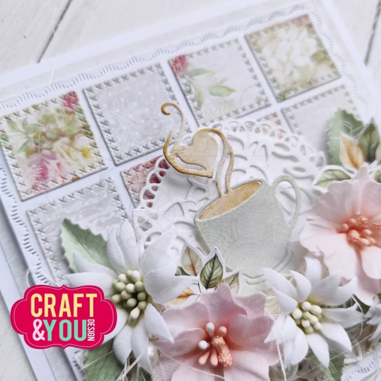 Wykrojnik Kwadraty dekoracyjne ściegi CW355 Craft&amp;You Design