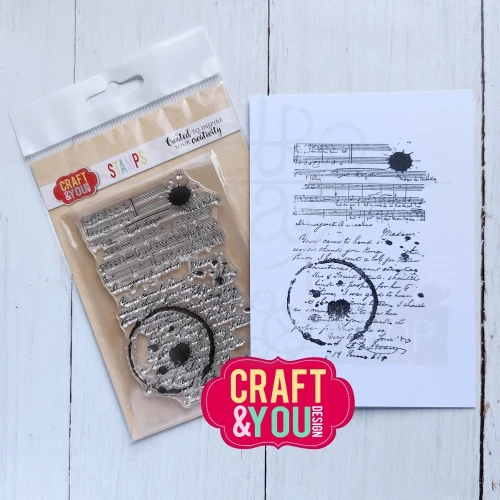 Stempel akrylowy Plamy na liście CS051 Craft&amp;You Design