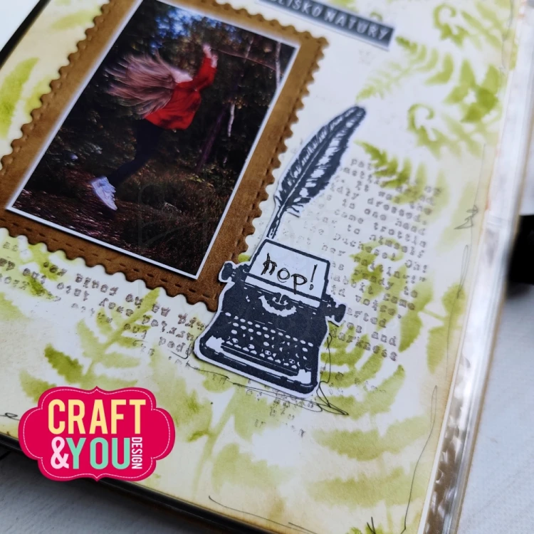 Stempel akrylowy Maszyna do pisania CS049 Craft&amp;You Design