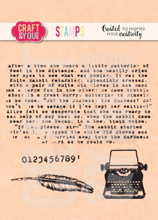Stempel akrylowy Maszyna do pisania CS049 Craft&amp;You Design