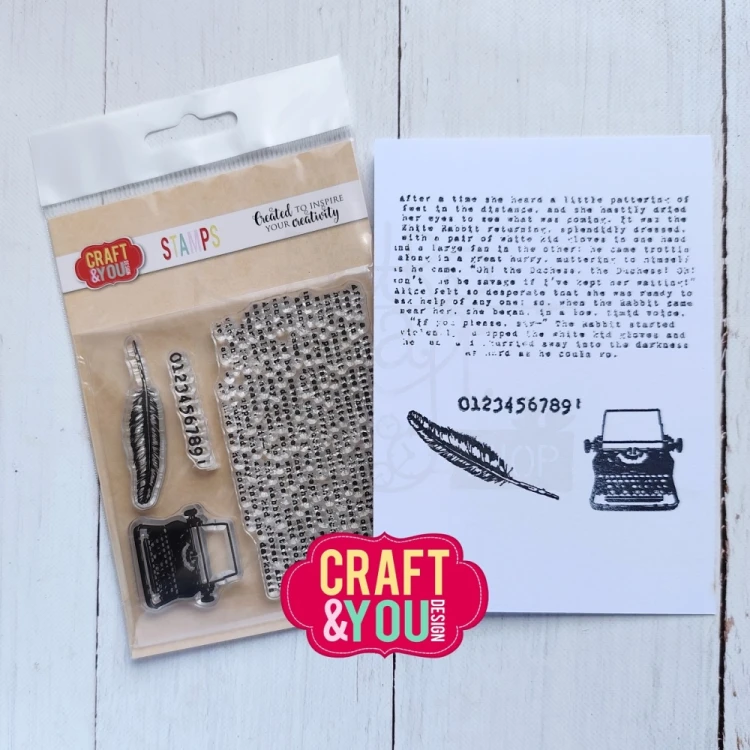 Stempel akrylowy Maszyna do pisania CS049 Craft&amp;You Design