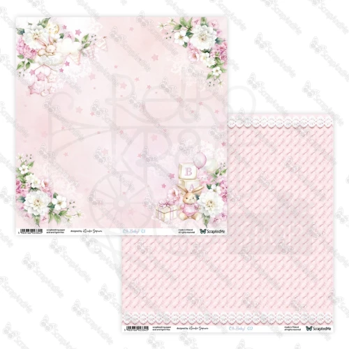 Papier do scrapbookingu 30x30 Oh, Baby 01/02 ScrapAndMe