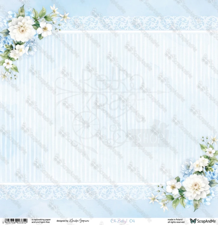 Papier do scrapbookingu 30x30 Oh, Baby 03/04 ScrapAndMe