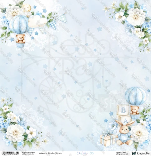 Papier do scrapbookingu 30x30 Oh, Baby 05/06 ScrapAndMe