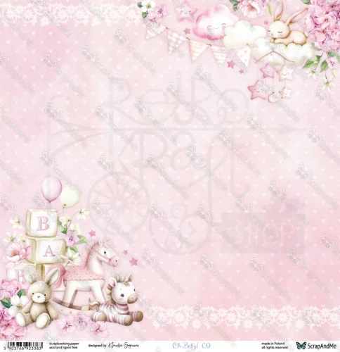 Papier do scrapbookingu 30x30 Oh, Baby 09/10 ScrapAndMe