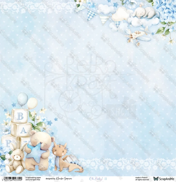Papier do scrapbookingu 30x30 Oh, Baby 11/12 ScrapAndMe