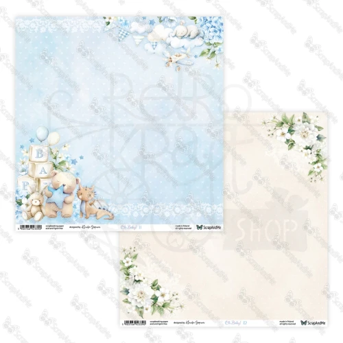 Papier do scrapbookingu 30x30 Oh, Baby 11/12 ScrapAndMe