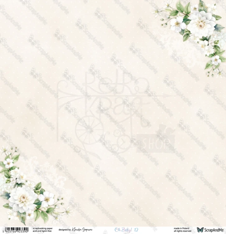 Papier do scrapbookingu 30x30 Oh, Baby 11/12 ScrapAndMe