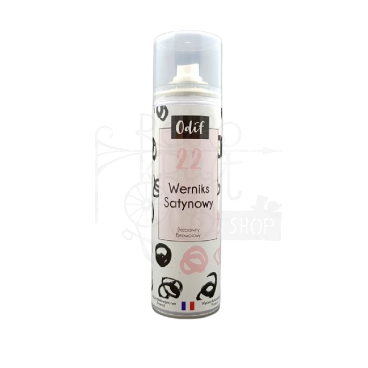 Lakier werniks satynowy w sprayu 250ml 43115 Odif