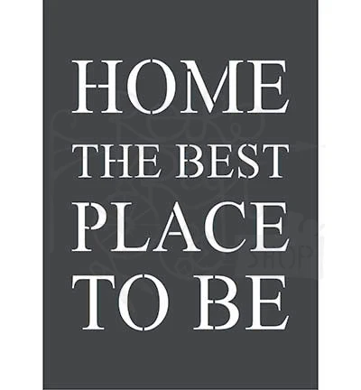 Szablon maska A4 Home The Best Place to Be 470.441.016 Kippers