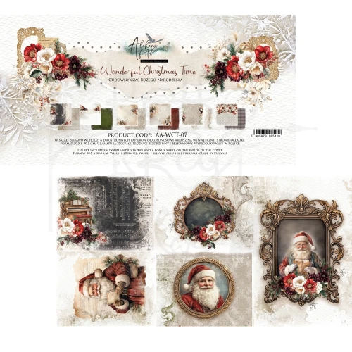Zestaw papierów do scrapbookingu 30x30 Wonderful Christmas Time AA-WCT-07 Alchemy of Art