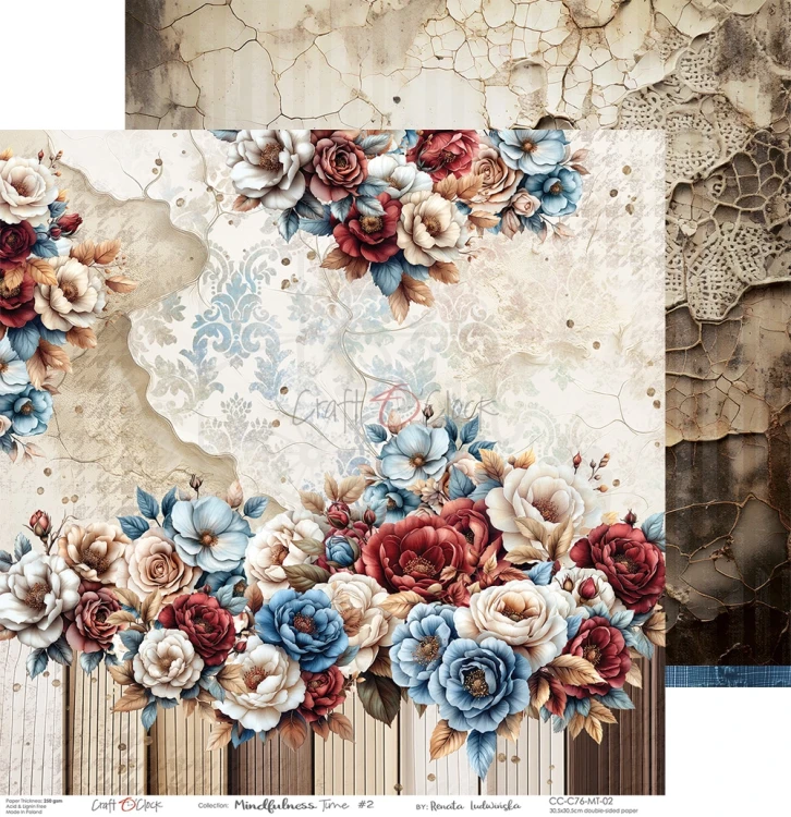 Zestaw papierów do scrapbookingu 30x30 Mindfulness Time  CC-C76-MT-00 Craft O'Clock