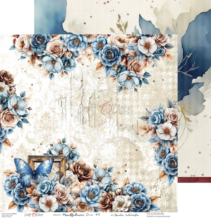 Zestaw papierów do scrapbookingu 30x30 Mindfulness Time  CC-C76-MT-00 Craft O'Clock