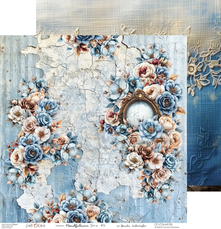 Zestaw papierów do scrapbookingu 30x30 Mindfulness Time  CC-C76-MT-00 Craft O'Clock