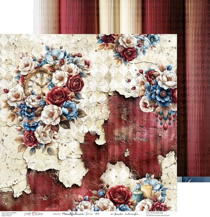 Zestaw papierów do scrapbookingu 30x30 Mindfulness Time  CC-C76-MT-00 Craft O'Clock